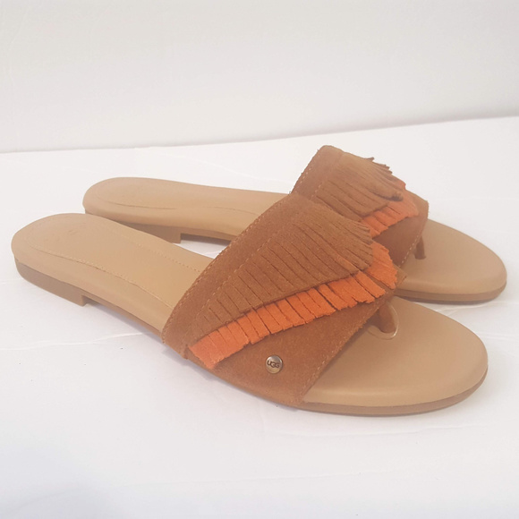 ugg fringe sandals